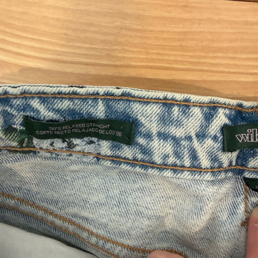 Wild Fable Floral Acid Wash Jeans – Size 6 🌸 Vintage-Inspired Denim - Picture 4 of 5